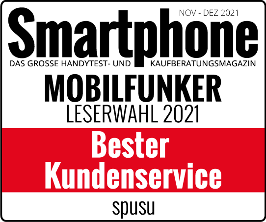 Auszeichnung vom Smartphone Magazin für den besten Kundenservice 2021